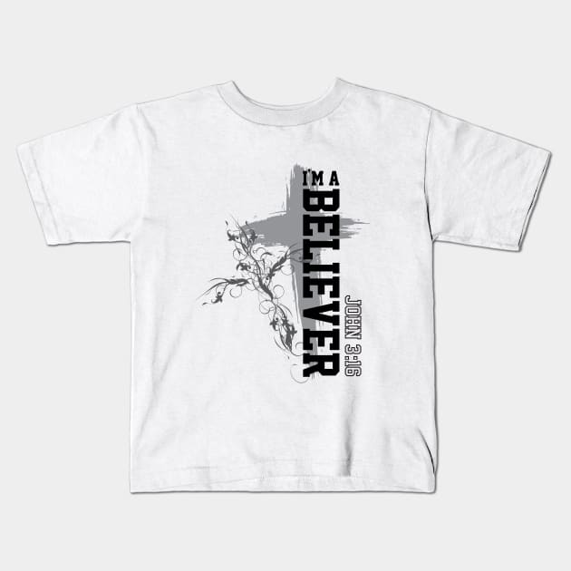 I'm A Believer | Christian Design Kids T-Shirt by ChristianLifeApparel